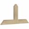 Ekena Millwork Portland Rough Sawn Timber Gable Bracket, Douglas Fir, 36"W x 18"H x 2"D x 4"F, 12/12 Pitch GBW036X18X0204POR00RDF - alternate 2